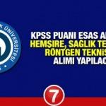 KTÜ en az ortaöğretim mezunu Hemşire Tekniker Teknisyen alımı! İşte başvuru tarihi...