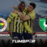 Fenerbah&ccedil;e Denizlispor ma&ccedil;ı geniş &ouml;zeti ve golleri! (BeIN Sports) Kanarya evinde galip!