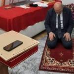 Bakan Soylu, şehidin seccadesinde namaz kıldı