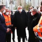 Cumhurbaşkanı Erdoğan, yapımı devam eden Levent Camisi'ni inceledi
