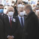 Eski Başbakan Yıldırım Akbulut'un cenaze töreninde dikkat çeken anlar