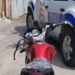 Maskeyi yüzü yerine motosikletinin plakasına takan sürücüye 7 bin 465 TL ceza
