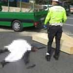 TEM'de feci kaza! Metrelerce s&uuml;r&uuml;klendi