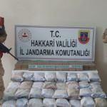 Yüksekova kırsalında 105 kilo uyuşturucu ele geçirildi