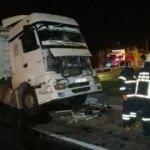 Aksaray&rsquo;da 2 tır &ccedil;arpıştı: 1 yaralı