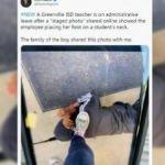 Siyahi öğrencinin üzerine basarak fotoğraf çeken öğretmen görevden uzaklaştırıldı