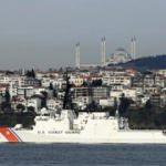 ABD sahil güvenlik gemisi 'USCGC Hamilton' İstanbul Boğazı'ndan geçti