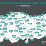 Bakan Koca yeni haritayı paylaştı! İşte il il son durum