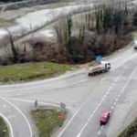 &Ouml;l&uuml;m kavşağına jandarmadan bilgilendirme