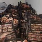 Görüntüler şoke etti! Durdurulan araçtan iki ton kaçak et çıktı