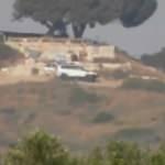 Hamas'ın anti tank füzesi ile İsrail hedefini vurma anı