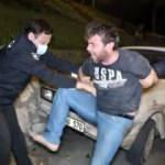 Kaza yapan s&uuml;r&uuml;c&uuml; ortalığı birbirine kattı