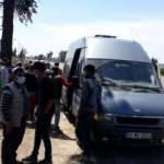 16 kişilik minibüsten 28 yolcu çıktı