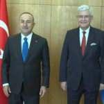 Bakan Çavuşoğlu Volkan Bozkır ile bir araya geldi