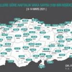 Bakan Koca yeni haritayı paylaştı! İl il son durum