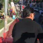 CHP'li belediye başkanı Alim Karaca'dan Türk Bayrağına büyük saygısızlık