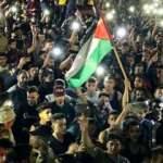 Gazze ve Batı Şeria'daki Filistinli gençlerden ateşkes sevinci