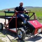 Sivas'ta hayali olan aracı atık malzemelerle yaptı! Görenler inanamıyor