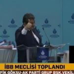 İBB Meclisi’nde Tevfik Göksu'nun konuşması iki kez kesildi, yetmedi elektrikleri kestiler