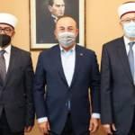 Bakan Çavuşoğlu, Gümülcine Müftüsü Şerif ve İskeçe Müftüsü Mete’yle görüştü