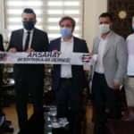 Aksaray Valisi Beşiktaşlıları kabul etti