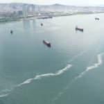 Marmara Denizi'ndeki müsilaj havadan böyle görüntülendi