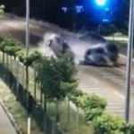 &Ccedil;anakkale'de polis ve astsubayın şehit olduğu kaza kamerada