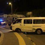 'Dur' ihtarına uymayan kadın s&uuml;r&uuml;c&uuml; kaza yaptı