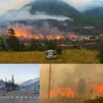 Rekor sıcaklık görülen köyün tamamı yanarak kül oldu