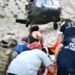 Ayı saldırması sonucu yaralanan turist askeri helikopterle hastaneye kaldırıldı