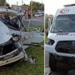 Ambulans kaza yaptı: 1 ölü, 5 yaralı