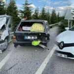 Eskişehir&rsquo;de zincirleme kaza, yaralılar var!