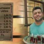 Mersin'de bir çaycı, çayın fiyatını müşterilerin hitabına göre belirliyor!