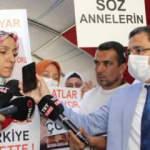 Bakan Yanık, evlat nöbetindeki Ayşegül Biçer ile görüştü