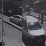 Annesiyle karşıdan karşıya ge&ccedil;mek isterken olanlar oldu!