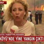 Canlı yayında b&uuml;y&uuml;k panik! Yangın bir anda kontrolden &ccedil;ıktı