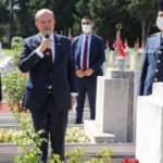 KKTC Cumhurbaşkanı Tatar’dan Kıbrıs Şehidi Cengiz Topel’in kabrine ziyaret