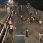 Tahliye edilen Ören'de uzun araç kuyrukları oluştu