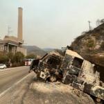 Termik Santral bölgesi yangından sonra görüntülendi! Korkunç manzara...	