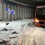 Erzurum dolu yağışıyla beyaza b&uuml;r&uuml;nd&uuml;!