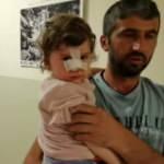 Sokakta köpek saldırısına uğrayan 2 yaşındaki çocuğu babası zor kurtardı