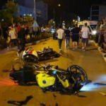 Osmaniye'de karşı şeride ge&ccedil;en otomobil motosikletlileri bi&ccedil;ti: 3 yaralı