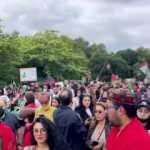 İngiltere'de Afganistan halkıyla dayanışma g&ouml;sterisi d&uuml;zenlendi