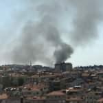 Üsküdar'da yangın! Doğalgaz kutusu alev aldı