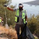 Yangından sonra yaralarını sarmaya &ccedil;alışan Bodrum'da &ccedil;&ouml;p rezaleti!