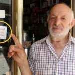 Trabzon'da 83 yaşındaki esnafın dükkanına astığı bu yazı cirosunu arttırdı!