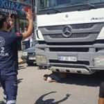 Hafriyat kamyonun çarptığı yaya hayatını kaybetti
