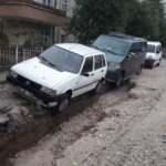 Obruktan sonra şimdi de yarık! Ankara'da tedirgin eden g&ouml;r&uuml;nt&uuml;