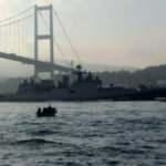 Rus askeri gemisi İstanbul Boğazı'ndan geçti