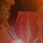 Sancaktepe'de d&uuml;ğ&uuml;nde havai fişek bomba gibi patladı